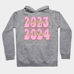 Bye bye 2023 hello 2024 Hoodie